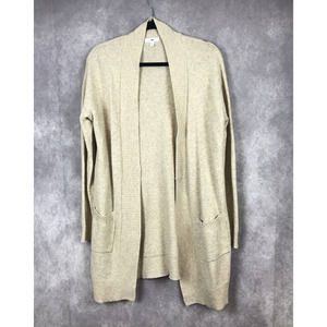 BP. Nordstrom Womens Longline Open Cardigan Wool Blend XS Pockets Sweater Knit